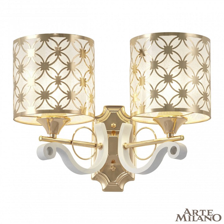Бра arte milano florentia-3097 303097/2w wh/gd