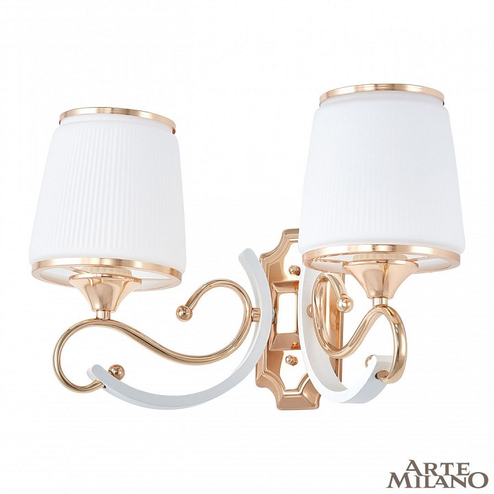Бра arte milano florentia-3857 303857/2w wh/gd