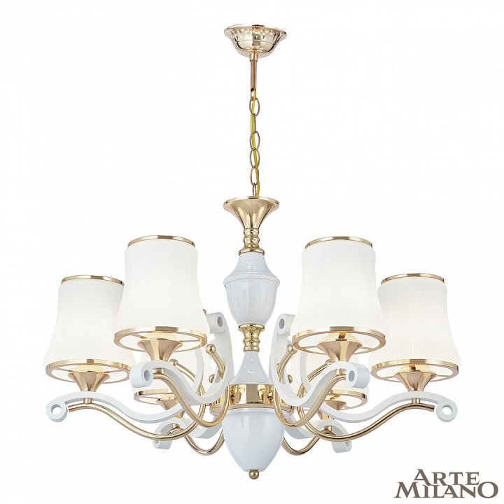 Подвесная люстра arte milano florentia-3987 303987/6 wh/gd