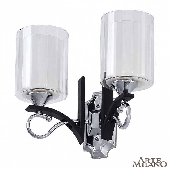 Бра arte milano florentia-9167 309167/2w bk/ni