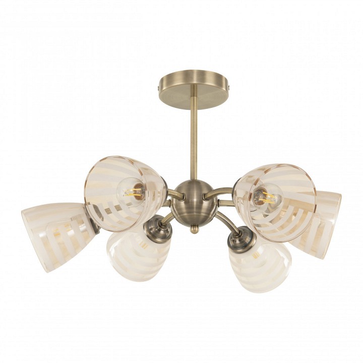 Люстра на штанге arte milano napoli-320107 320107/3+3 ab