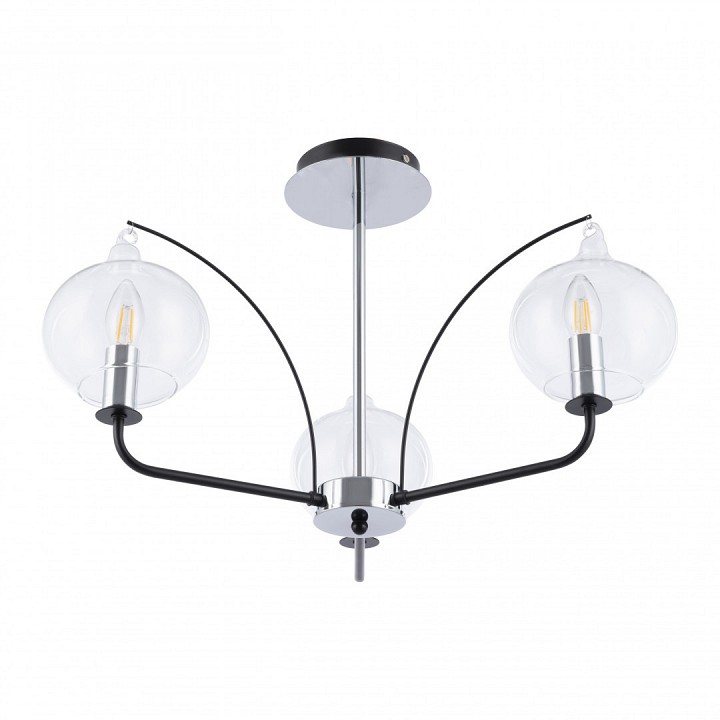 Люстра на штанге arte milano napoli-321007 321007/3 bk.cr