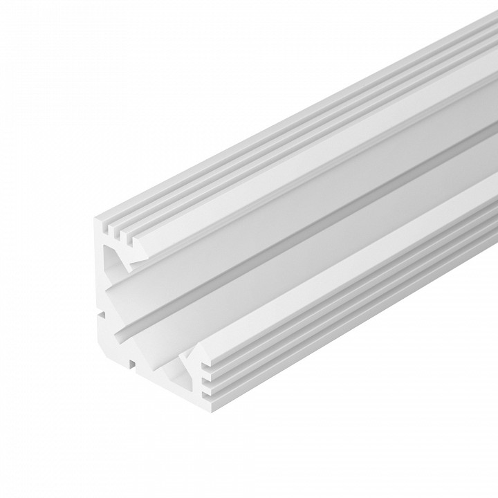 Профиль накладной угловой внутренний arlight pds45-t-2000 anod white 018264