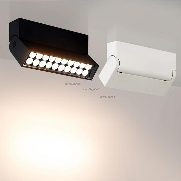 Накладной светильник arlight sp-loft-surface-s170-10w day4000 (wh, 24 deg) 026213