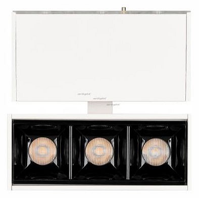 Светильник на штанге arlight mag-laser-fold-45-s84-3w warm3000 (wh, 15 deg, 24v) 027627