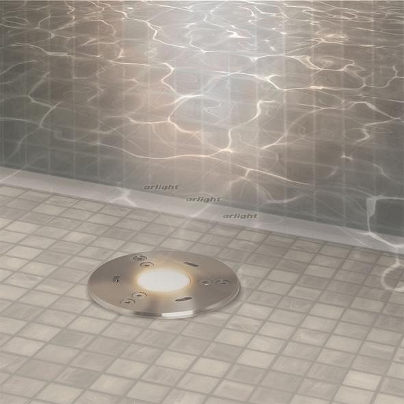 Встраиваемый в дорогу светильник arlight kt-aqua-r85-7w white6000 (sl, 25 deg, 12v) 027868