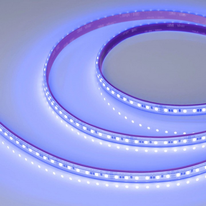 Лента светодиодная arlight a120 rgb 24v 8mm 12 w/m ip20-ip67 042907