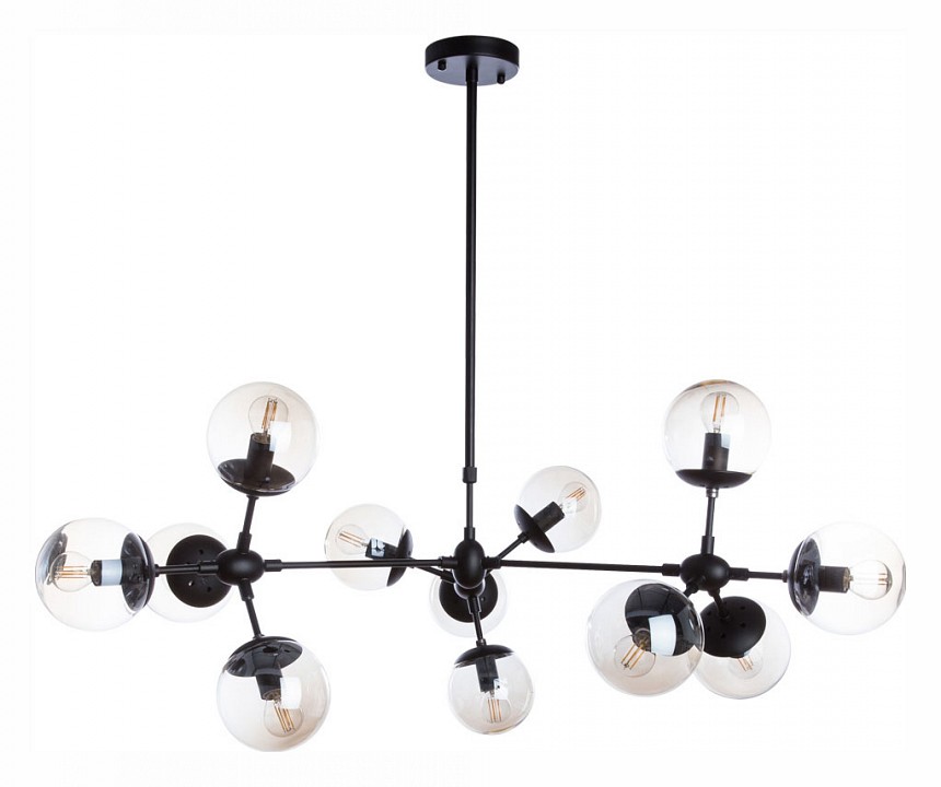 Люстра на штанге arte lamp bolla a1664sp-12bk