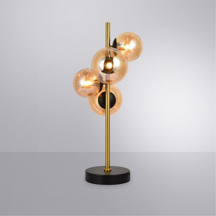 Настольная лампа декоративная arte lamp gemini a2243lt-4pb
