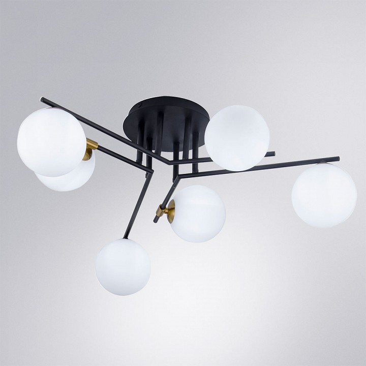 Потолочная люстра arte lamp gemini a2243pl-6bk