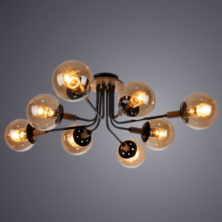 Люстра на штанге arte lamp oxford a2716pl-8bk