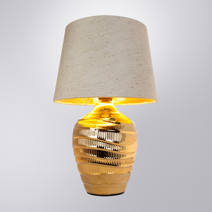 Настольная лампа декоративная arte lamp korfu a4003lt-1go