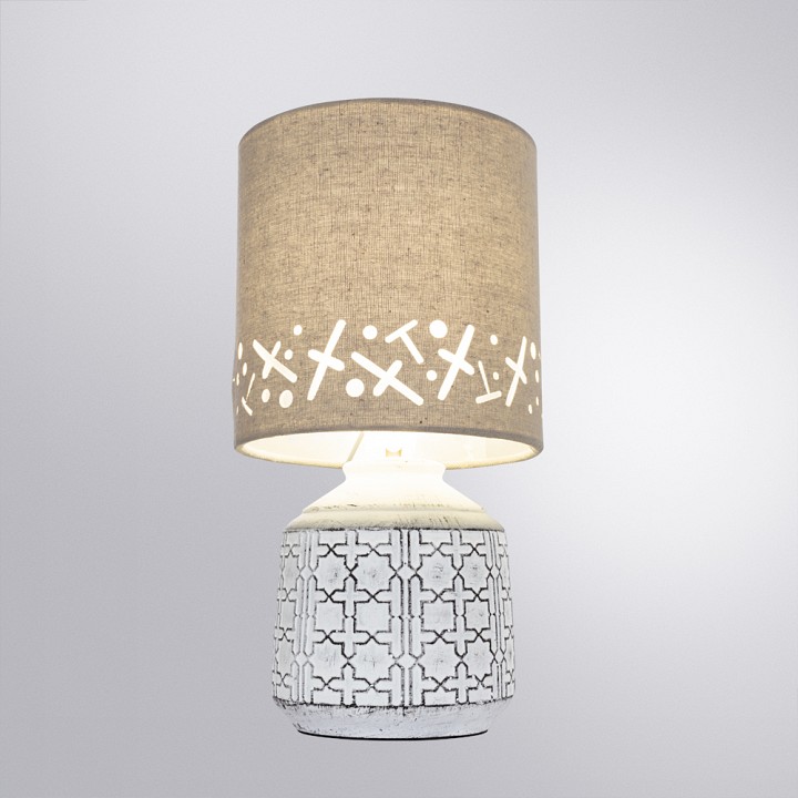 Настольная лампа декоративная arte lamp bunda a4007lt-1wh