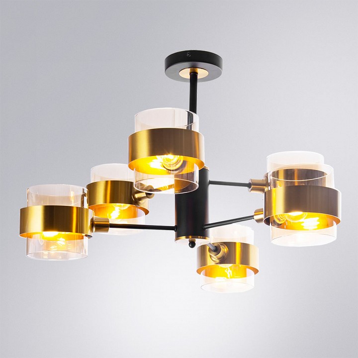 Люстра на штанге arte lamp carlo a8205sp-6bk