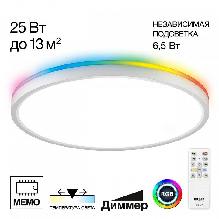 Накладной светильник citilux norma cl749320