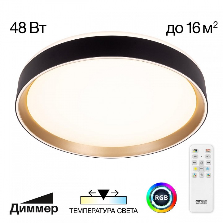 Накладной светильник citilux boss cl751351g