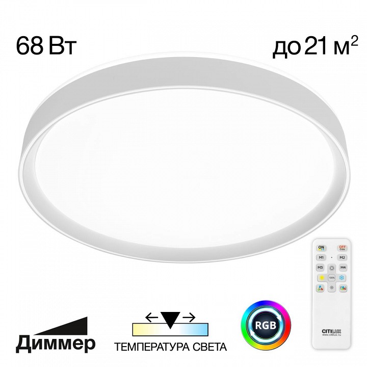 Накладной светильник citilux boss cl751450g