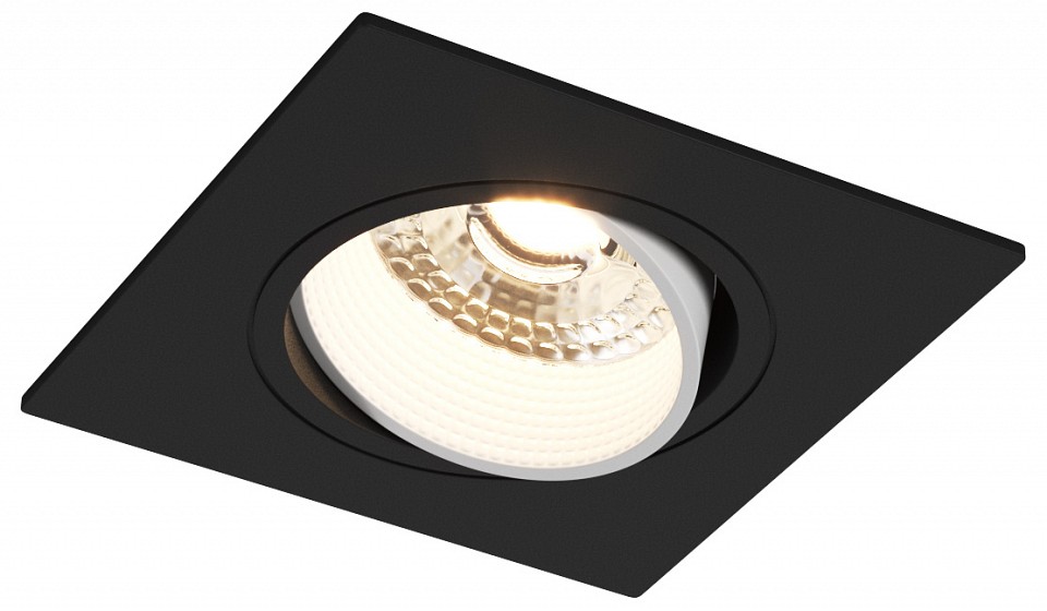 Встраиваемый светильник denkirs rodvig dk3071-bk+wh