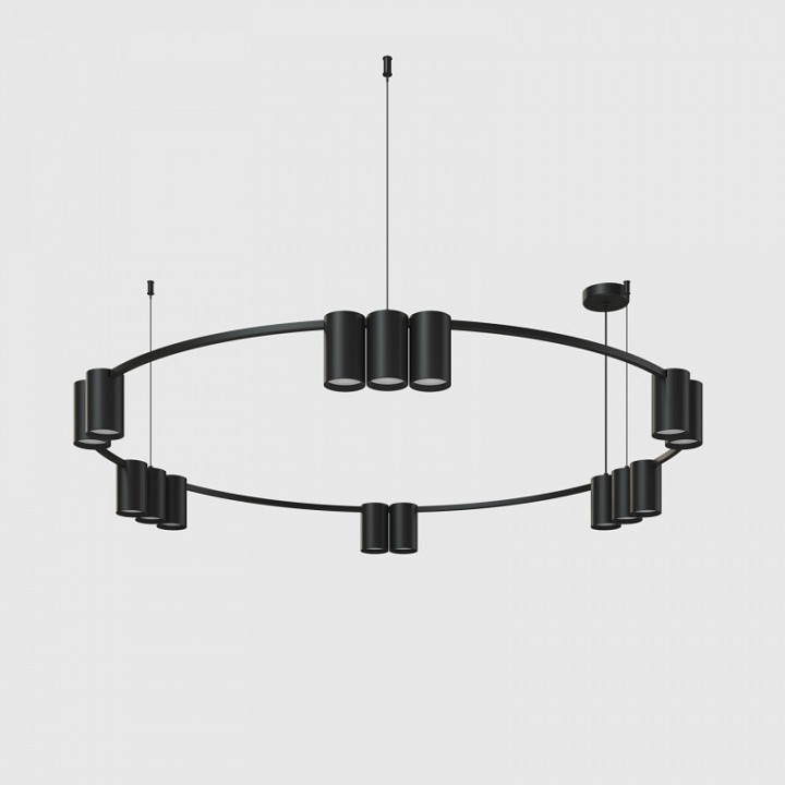 Подвесная люстра denkirs orbit dk4067-bk