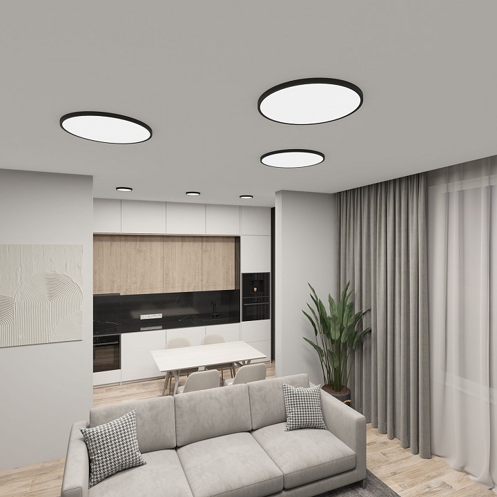 Накладной светильник denkirs thin dk6524-bk