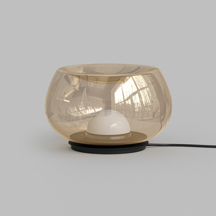 Настольная лампа декоративная denkirs floa dk6747-bk+am