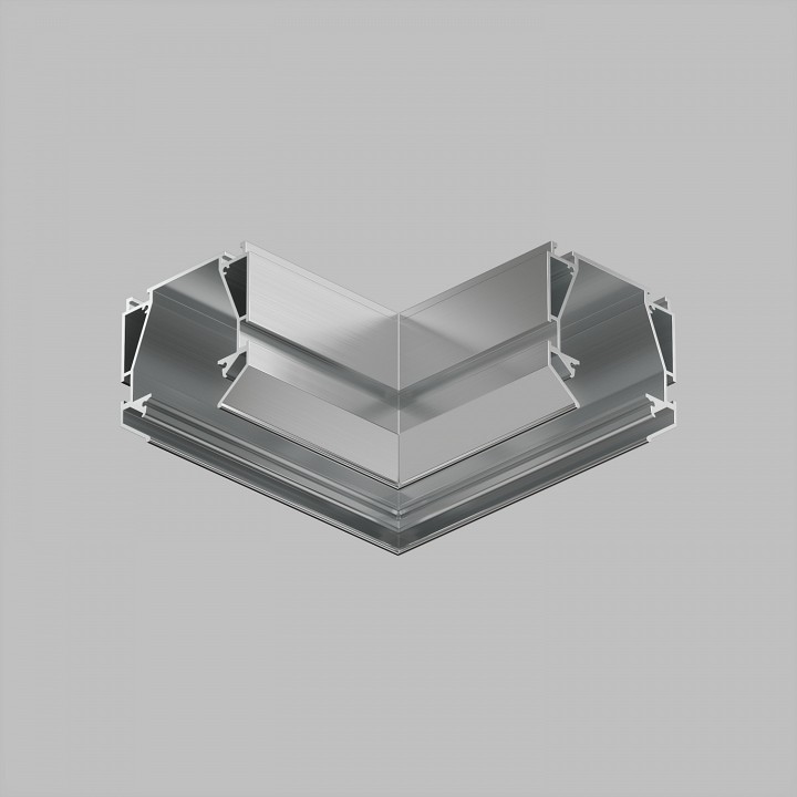 Соединитель угловой l-образный встраиваемый denkirs smart profi tr3046-al