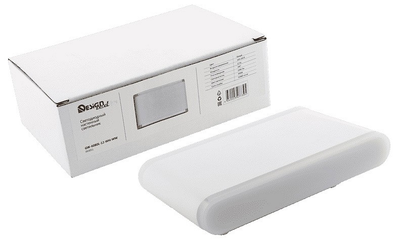 Накладной светильник designled bravo gw-6080l-12-wh-nw