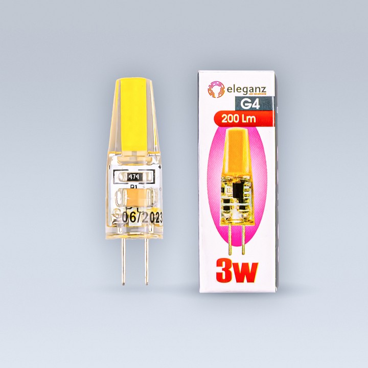 Лампа светодиодная eleganz  g4 3вт 3000k 1303
