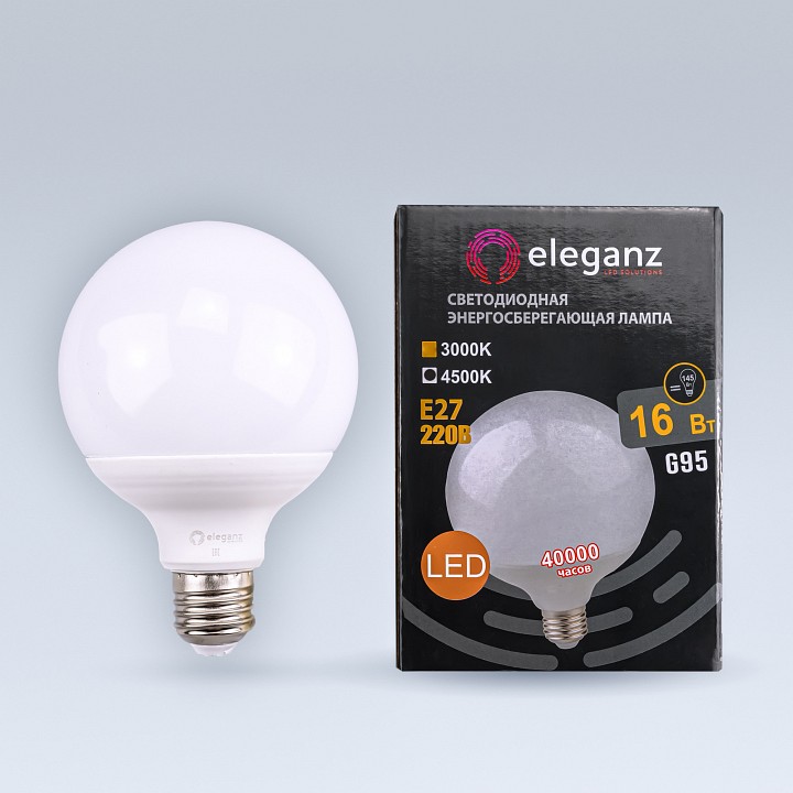 Лампа светодиодная eleganz  e27 16вт 4500k el-0089