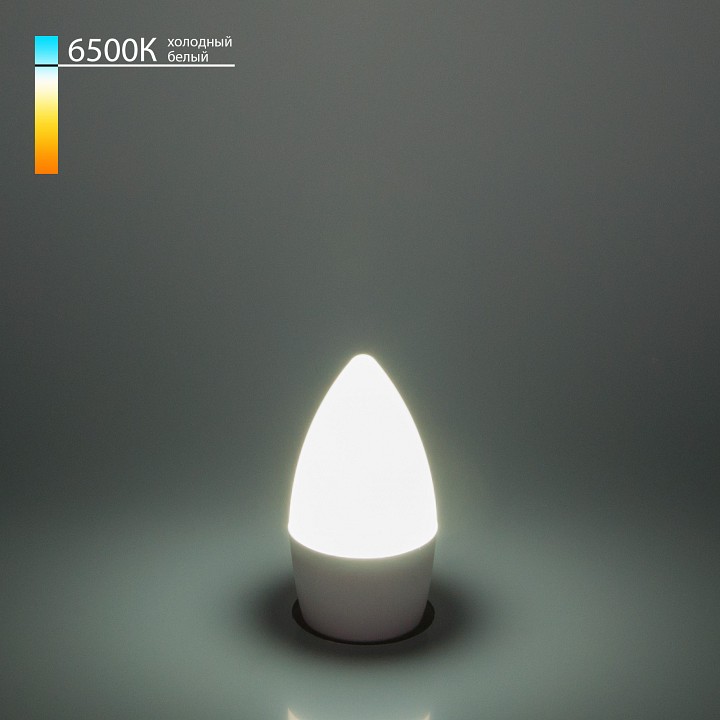 Лампа светодиодная elektrostandard свеча e27 6вт 6500k a048678