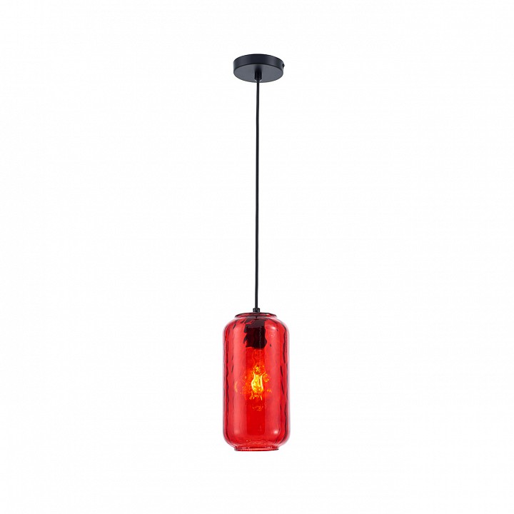 Подвесной светильник escada rise 10177/1s black/red