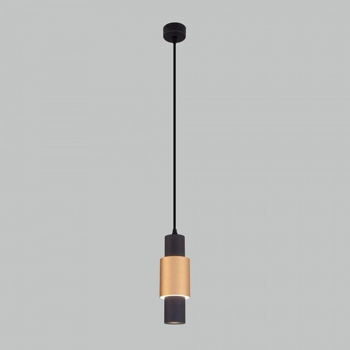 Подвесной светильник eurosvet bento 50204/1 led черный/матовое золото