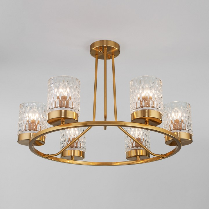 Люстра на штанге eurosvet calle 60127/6 латунь