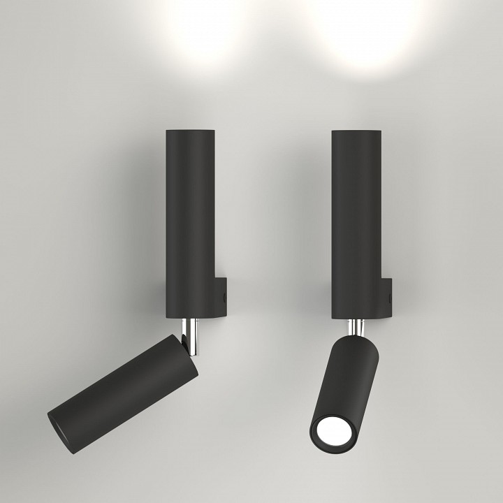 Бра с подсветкой eurosvet pitch 40020/1 led черный