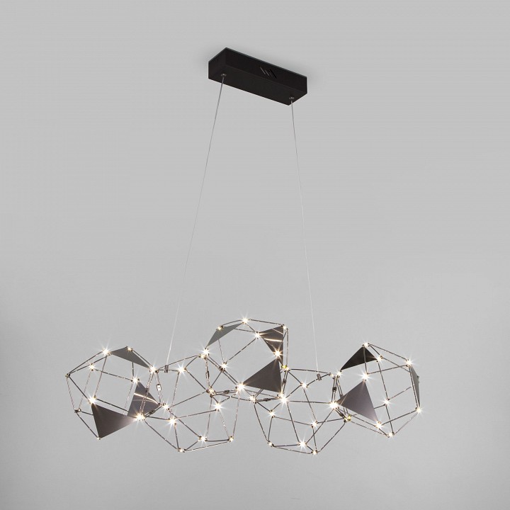 Подвесная люстра eurosvet uma 90368/5 черный жемчуг