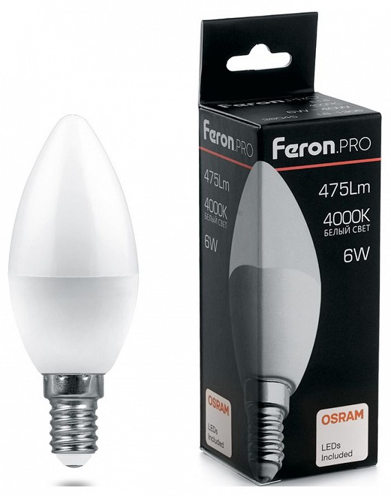 Лампа светодиодная feron lb-1307 e14 7.5вт 4000k 38054