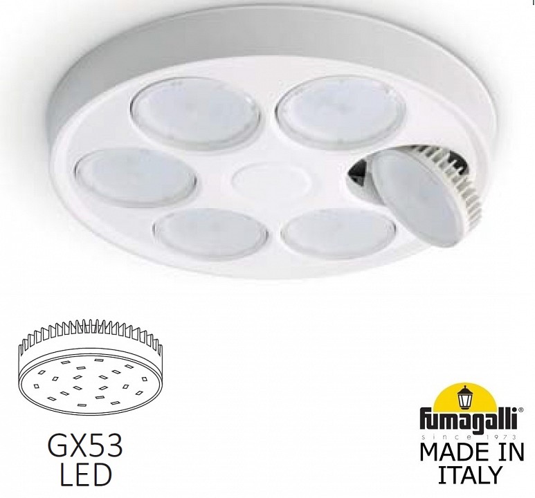 Плафон полимерный fumagalli remo r50.000.000.lxd6l