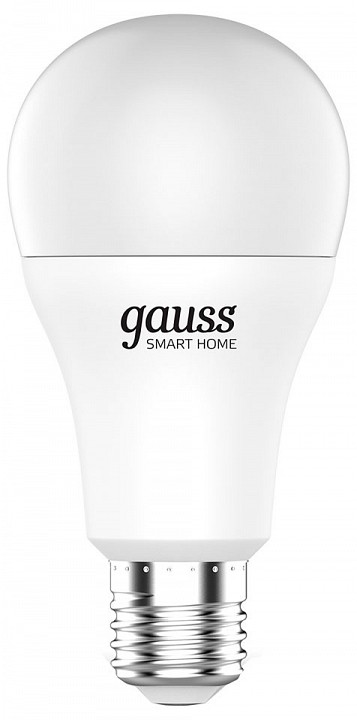 Лампа светодиодная с управлением через wi-fi gauss smart home e27 10вт 2700k 1070112