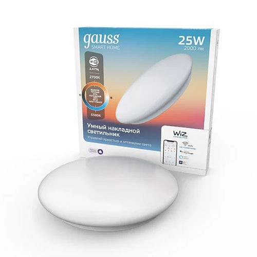 Накладной светильник gauss smart home 2050112