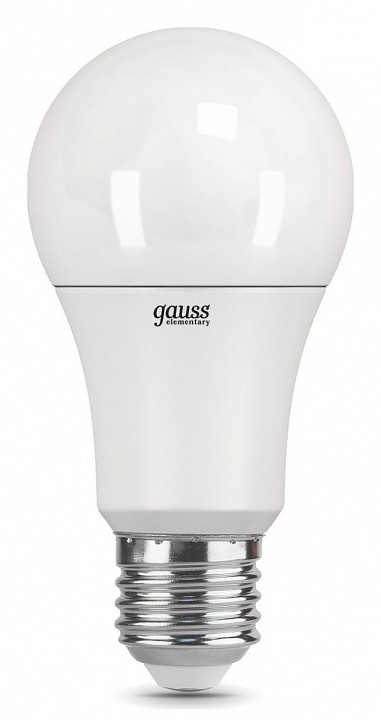 Лампа светодиодная gauss led elementary a60 e27 15вт 3000k 23215