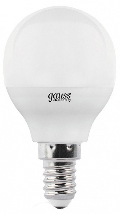 Лампа светодиодная gauss led elementary globe e14 10вт 3000k 53110
