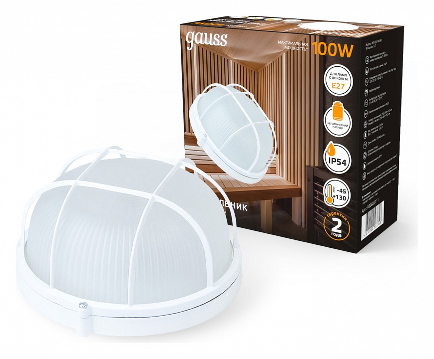 Накладной светильник gauss нбп 926602111