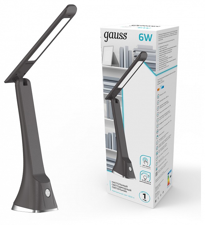 Настольная лампа офисная gauss gt203 gt2032