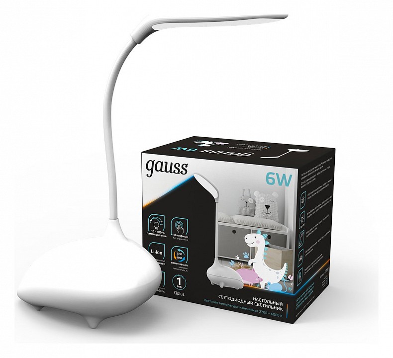 Настольная лампа декоративная gauss qplus gt7011