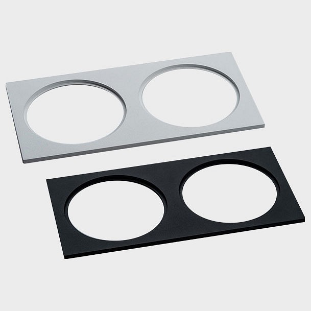 Рамка на 2 светильника italline it06-6016 it06-6016 black fr2