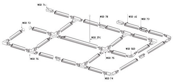 Подвес для трека italline wso wso 37c chrome