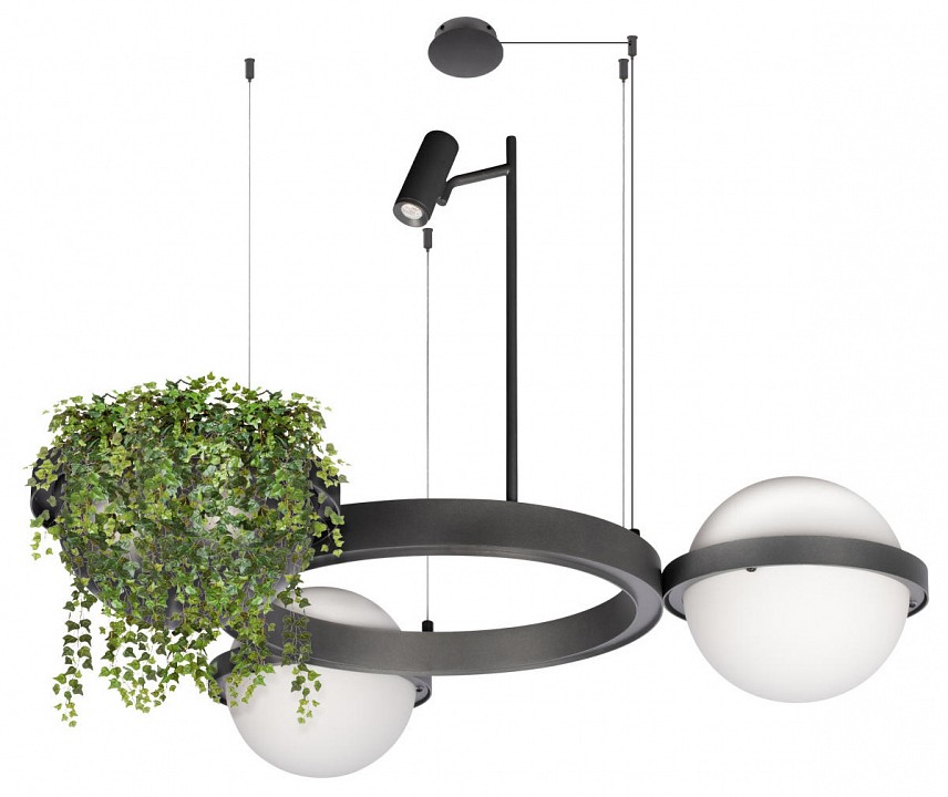 Подвесная люстра loft it jardin 10121/2 dark grey