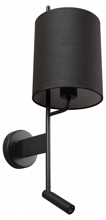 Бра с подсветкой loft it ritz 10253w/b black