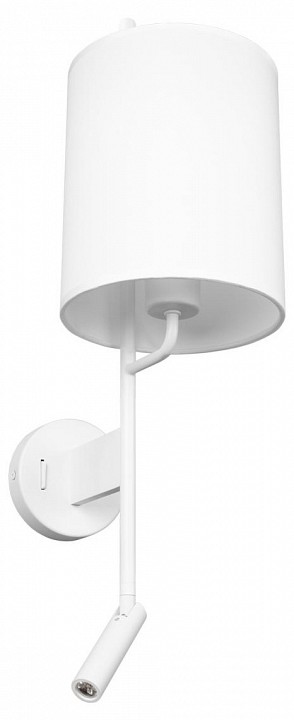 Бра с подсветкой loft it ritz 10253w/b white