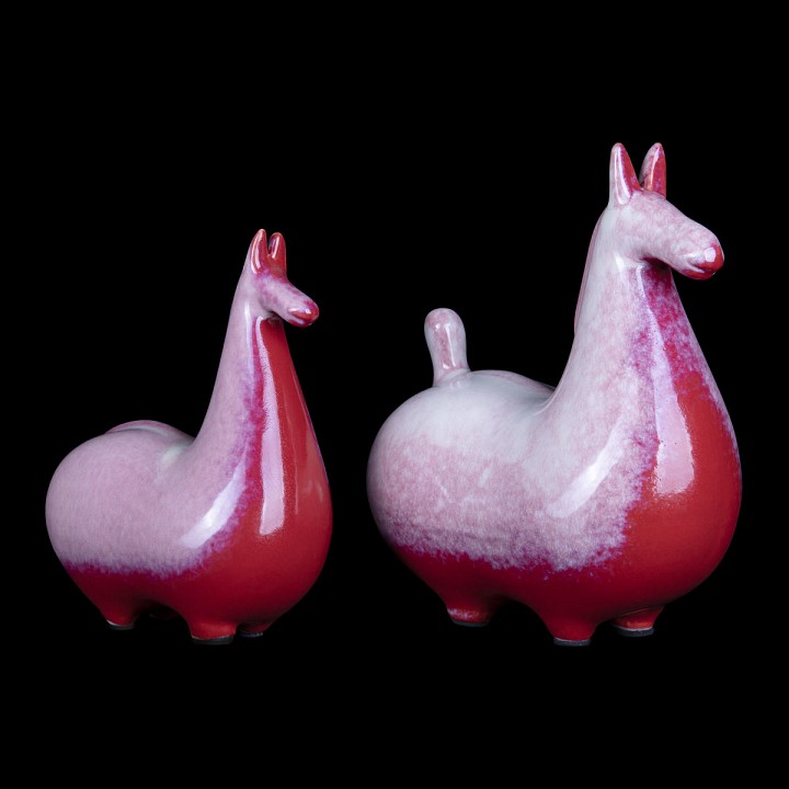 Набор из 2 статуэток loft it horse 10283 red (2 pcs)